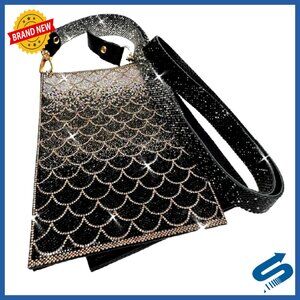 Faux Leather Crossbody Phone Purse 7x4.75 Inches Compact Everyday Bag